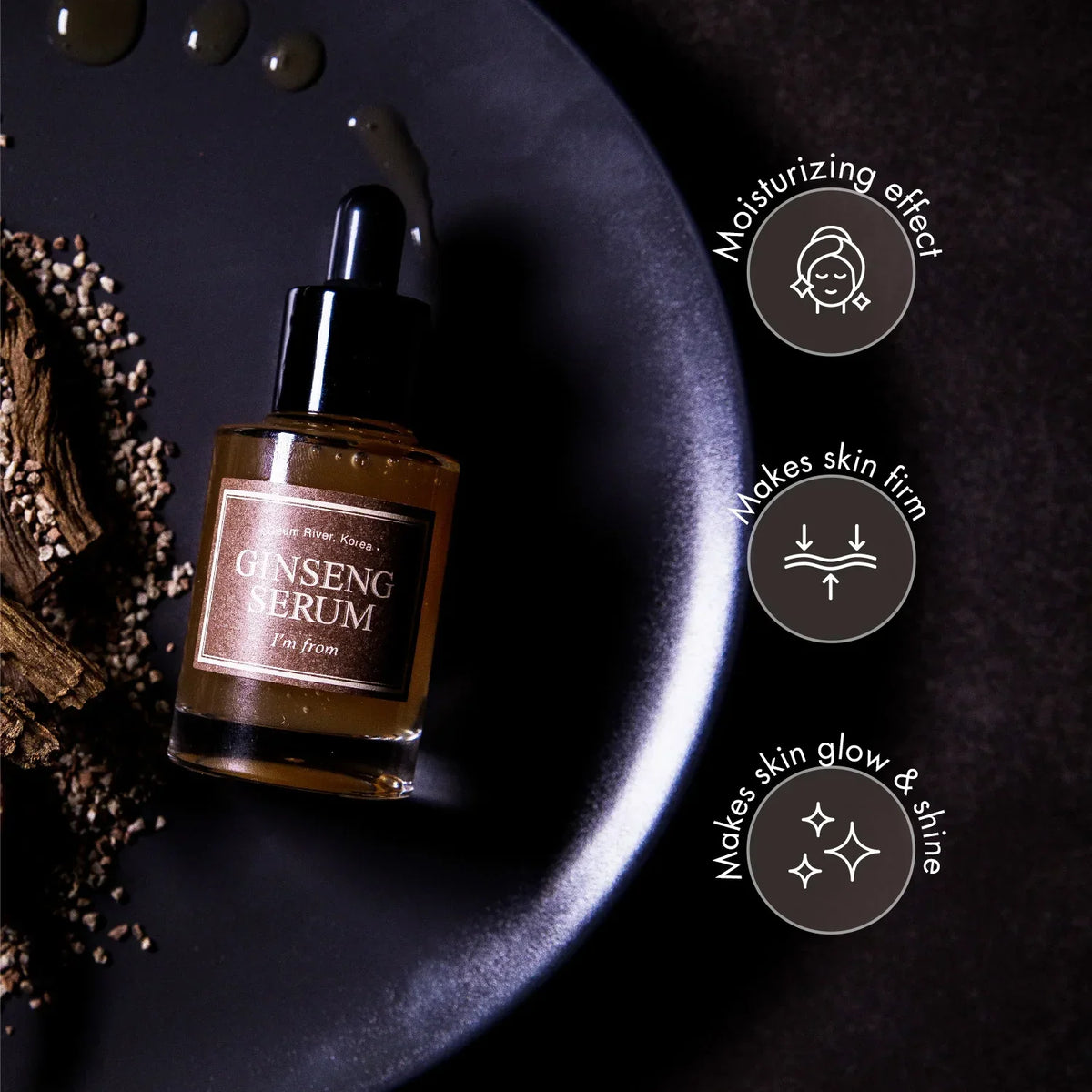 I'm From Ginseng Serum 30ml — product and texture detail