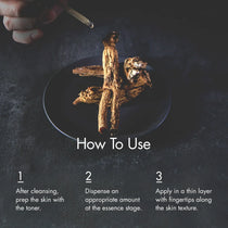 I'm From Ginseng Serum — ginseng-root illustration and application instructions