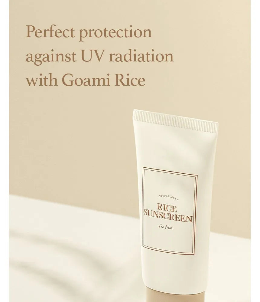 I'm From Rice Sunscreen 50ml — product and texture detail