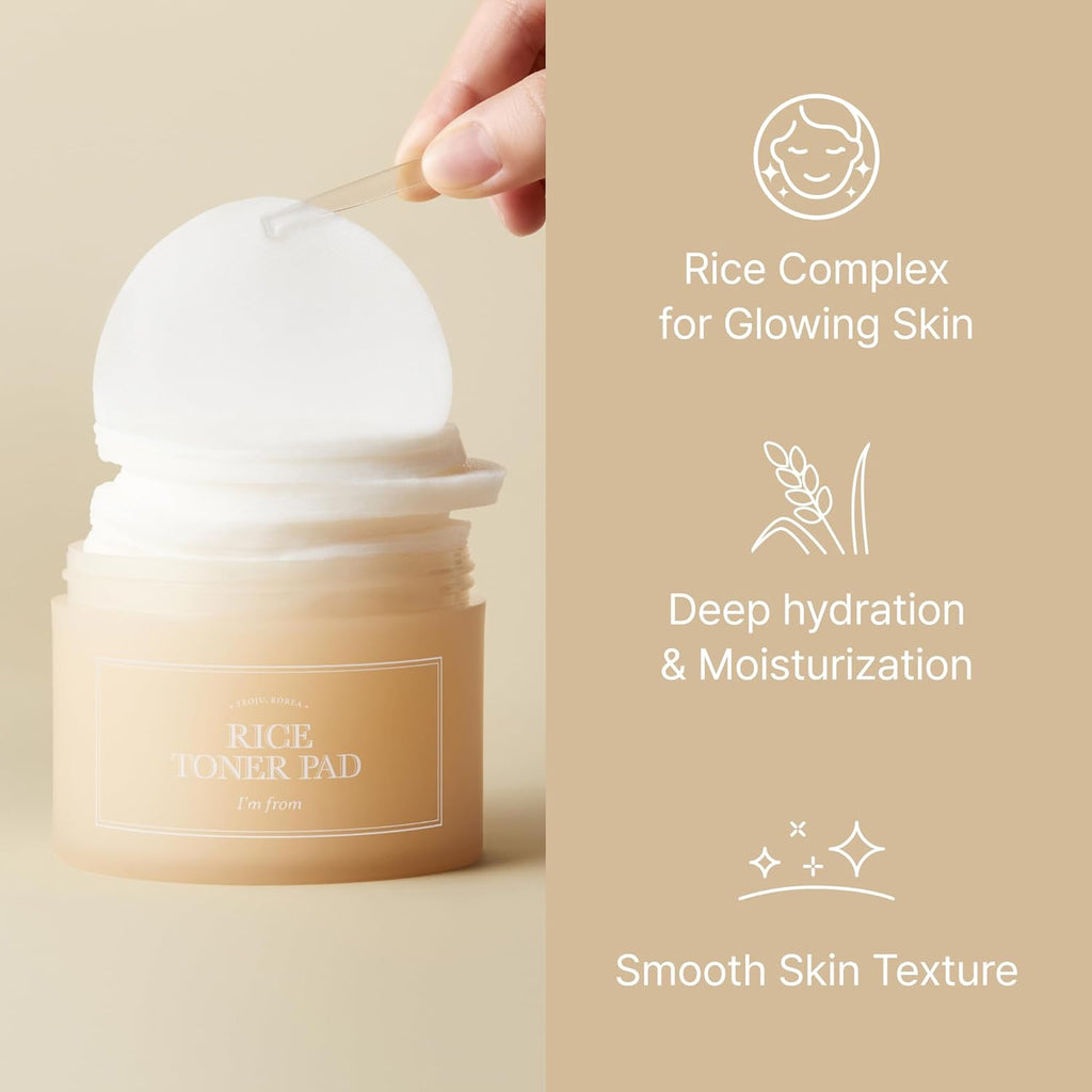 I'm From Rice Toner Pad 140ml — product view