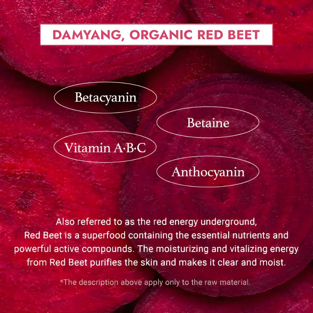 I'm From Beet Refresh Pads — manufacturer red-beet ingredient panel
