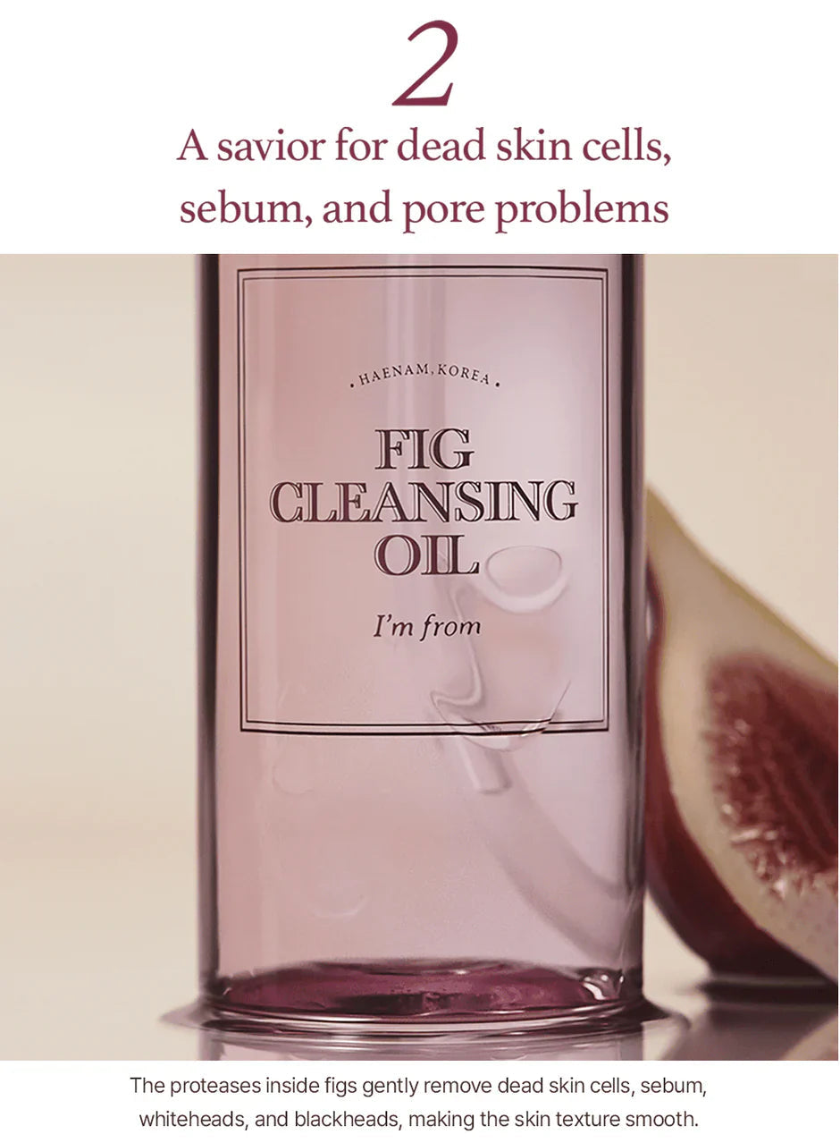 I'm From Fig Cleansing Oil — original bottle close-up