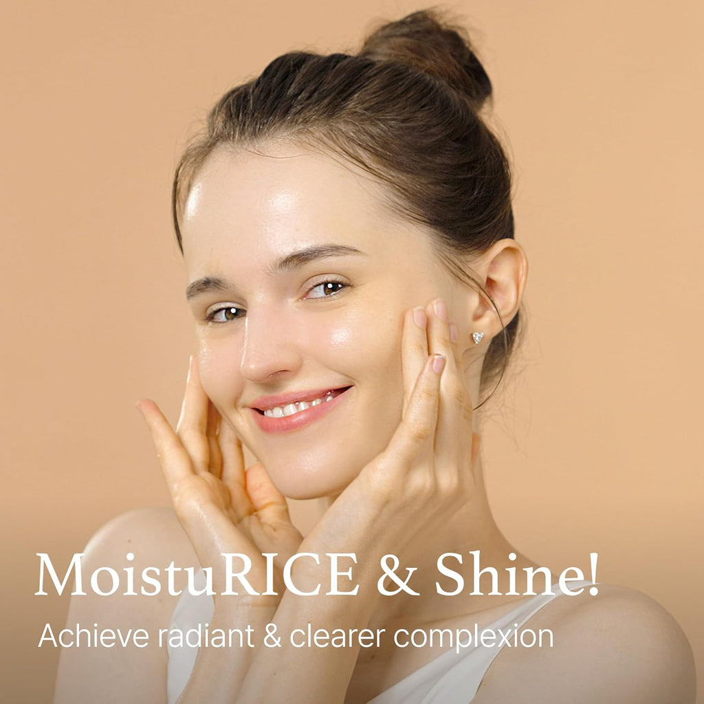 I'm From Rice Toner Pad — model in the rice skincare campaign
