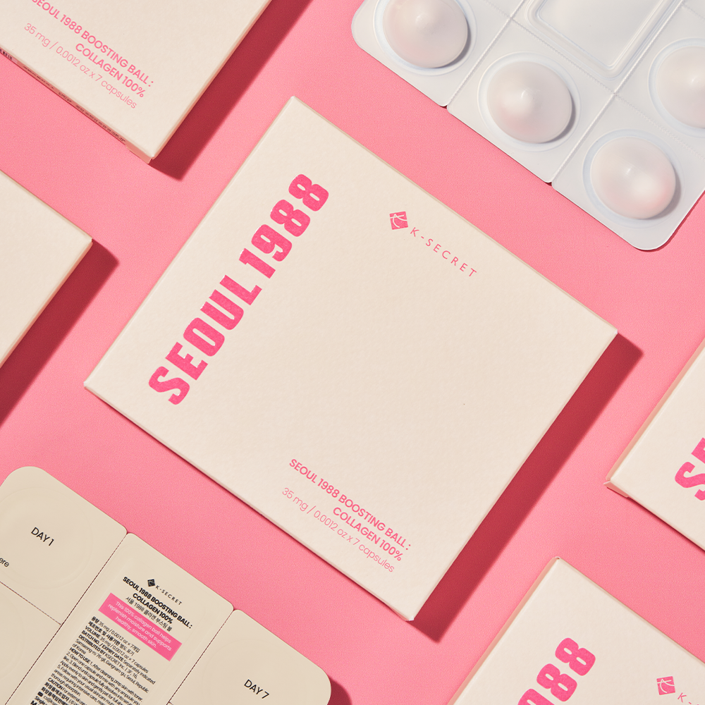 K-Secret Seoul 1988 Boosting Ball Collagen 100% — official product image 1