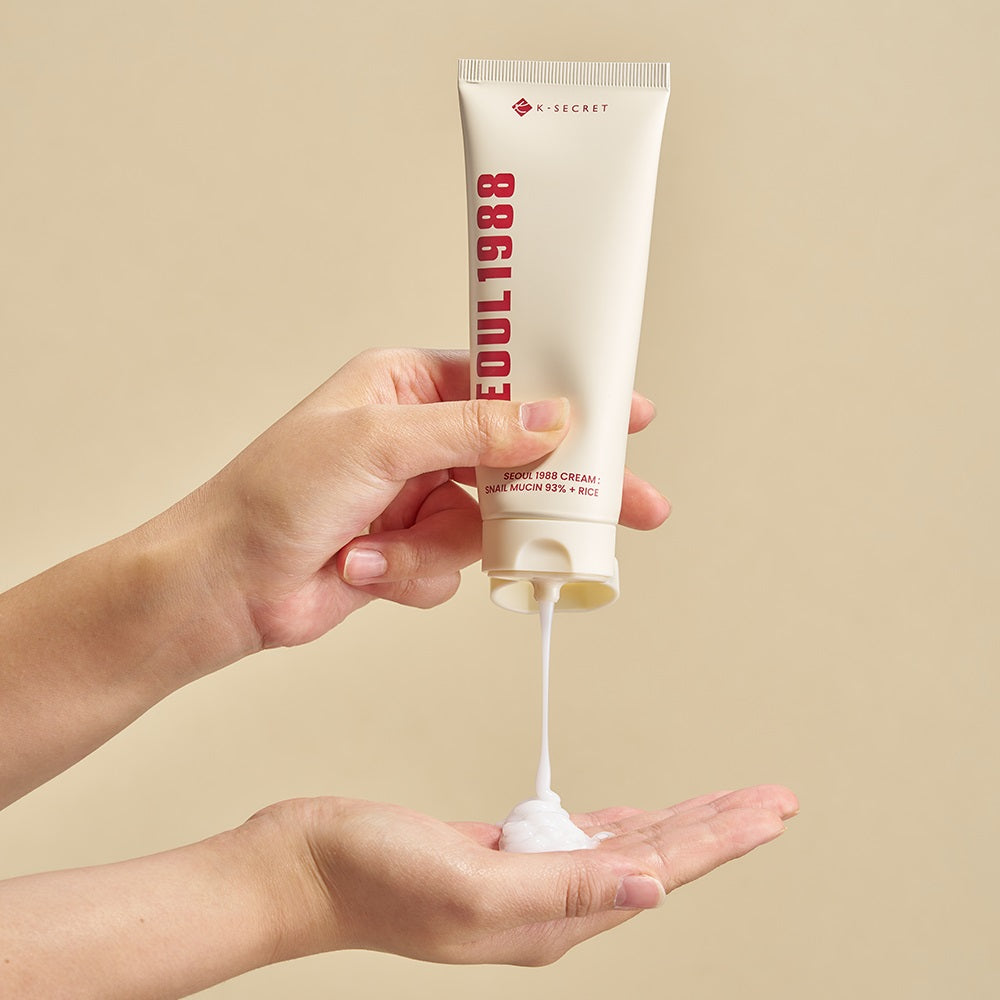 K-Secret Seoul 1988 Cream Snail Mucin 93% + Rice — official product image 3