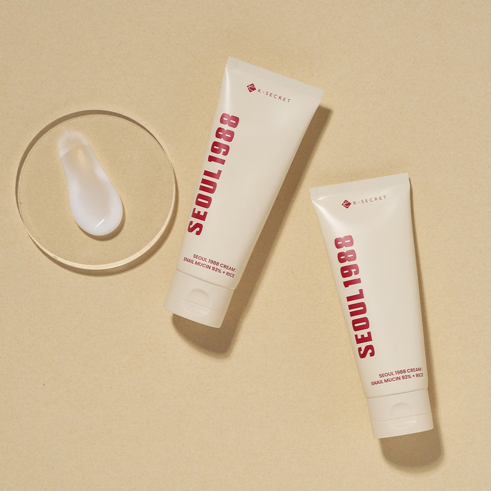 K-Secret Seoul 1988 Cream Snail Mucin 93% + Rice — official product image 4