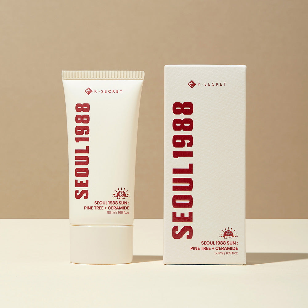 K-Secret Seoul 1988 Sun Pine Tree + Ceramide SPF50+ PA++++ — official product image 2
