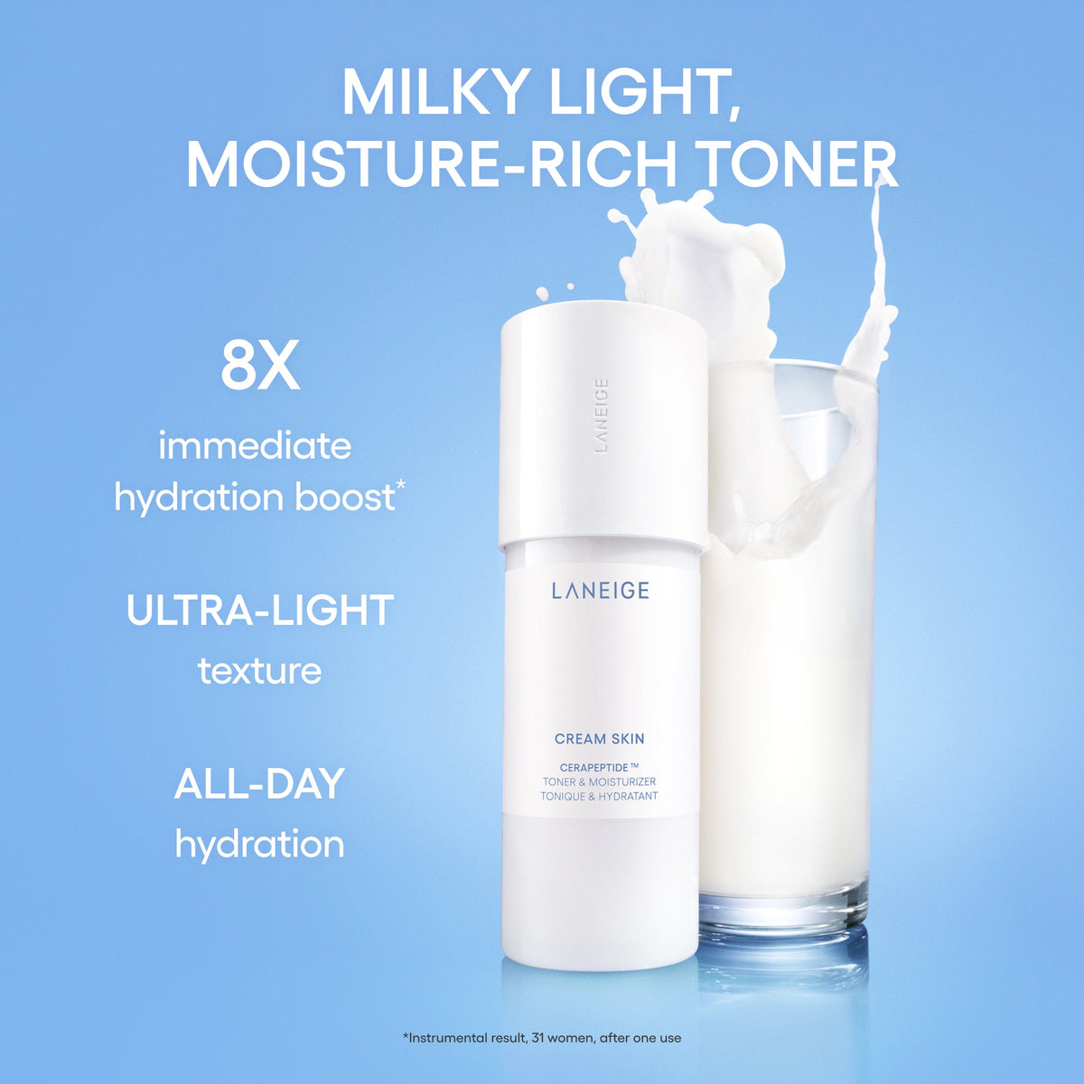 Laneige Cream Skin Cerapeptide Toner & Moisturizer — Official gallery 2