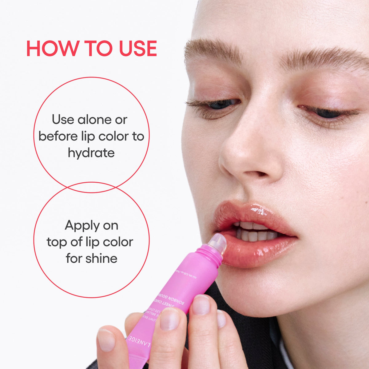 Laneige Lip Glowy Balm Blueberry — Official gallery 7