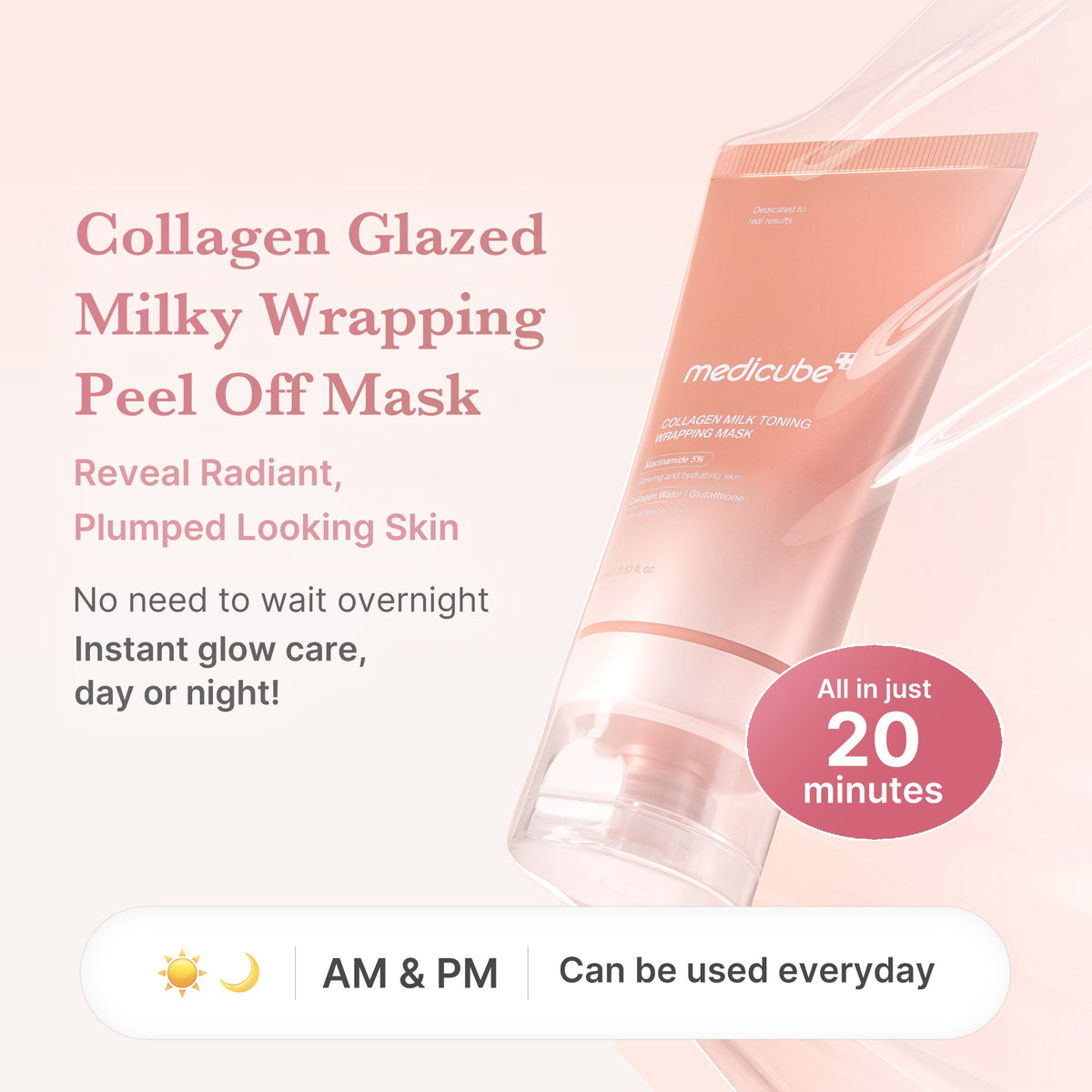 Medicube Collagen Milk Toning Wrapping Mask — Official gallery 2