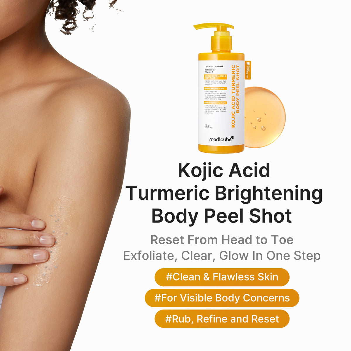 Medicube Kojic Acid Turmeric Body Peel Shot — Official gallery 2