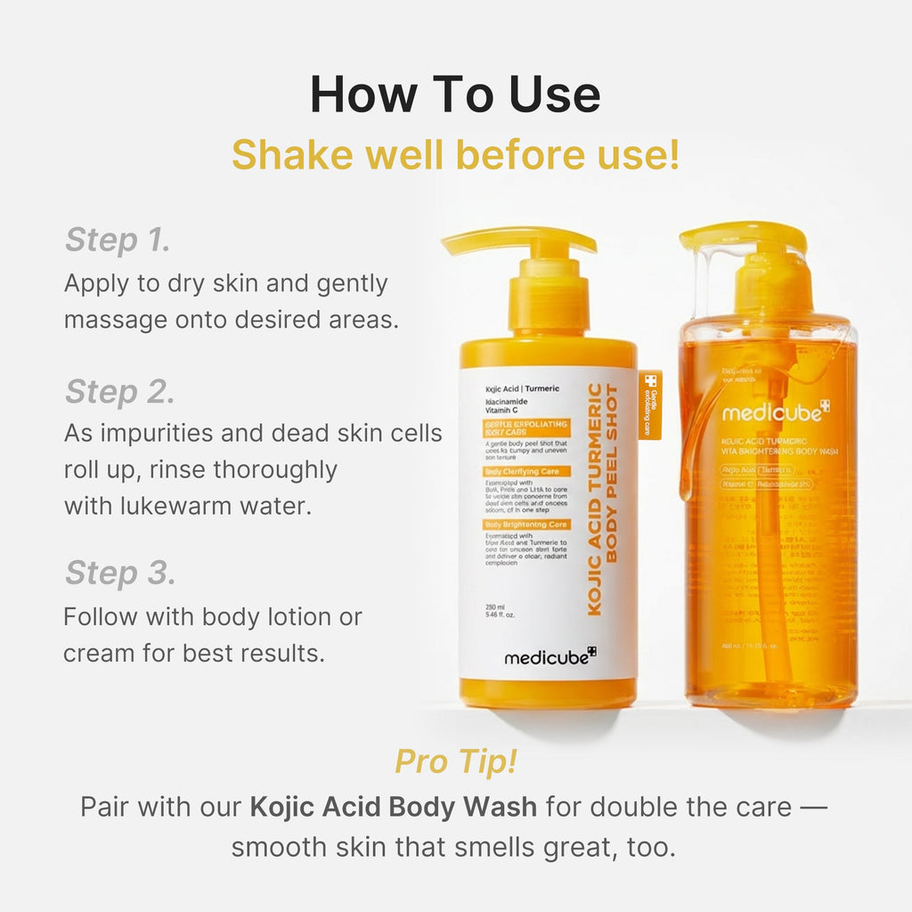 Medicube Kojic Acid Turmeric Body Peel Shot — Official gallery 6