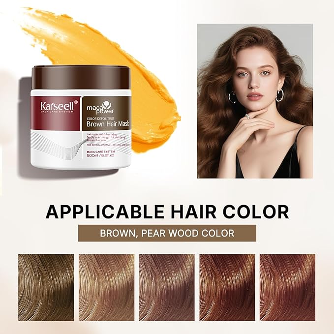 Karseell Color Depositing Brown Hair Mask - official gallery 2