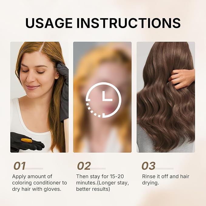 Karseell Color Depositing Brown Hair Mask - official gallery 4
