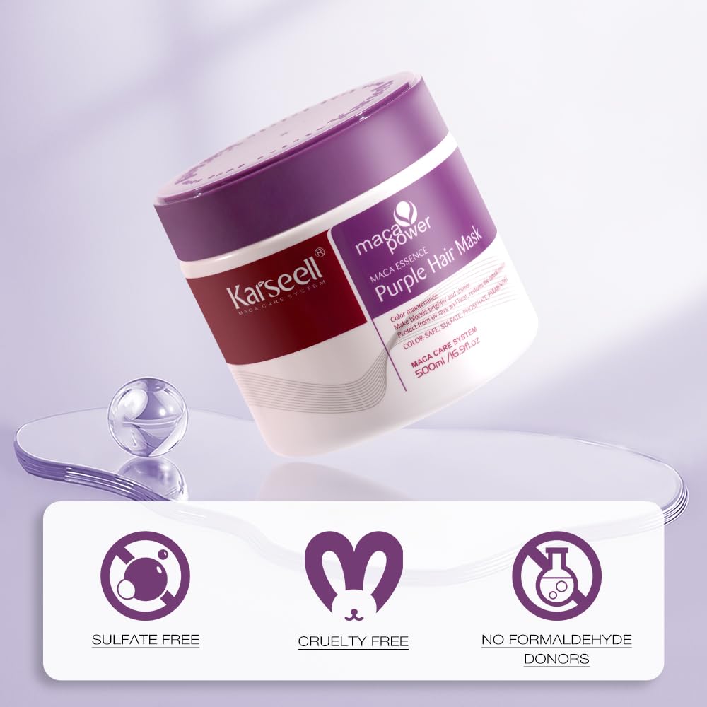 Karseell Maca Power Purple Hair Mask - official gallery 6