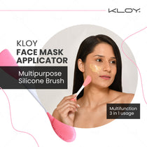 Kloy Silicone Face Mask Applicator & Lip Cleansing Brush (Light Pink) - official gallery 2