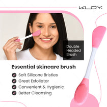 Kloy Silicone Face Mask Applicator & Lip Cleansing Brush (Light Pink) - official gallery 4