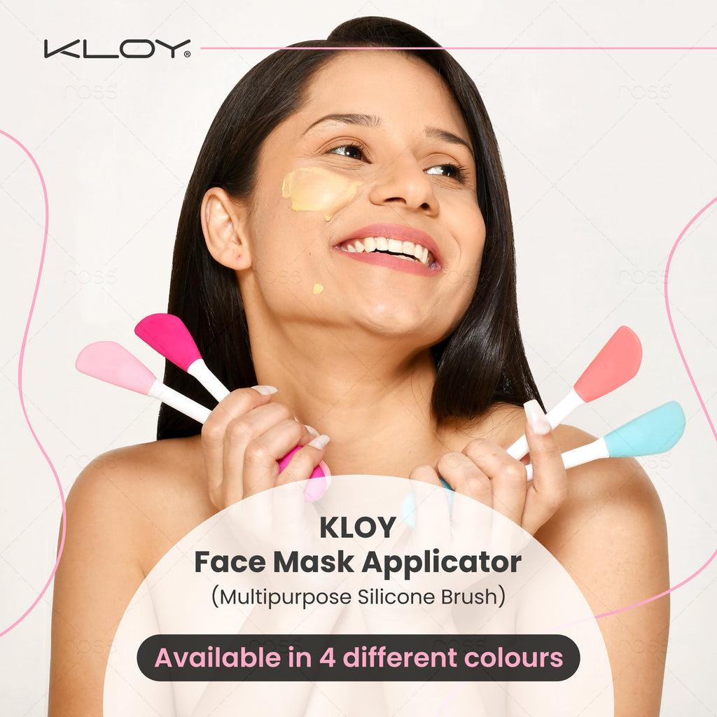 Kloy Silicone Face Mask Applicator & Lip Cleansing Brush (Light Pink) - official gallery 7
