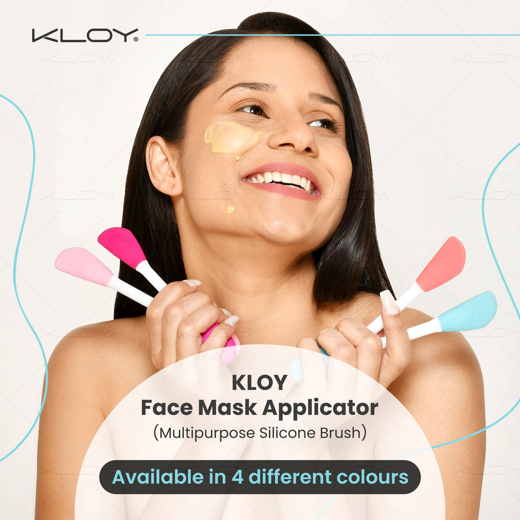 Kloy Silicone Face Mask Applicator & Lip Cleansing Brush (Turquoise) - official gallery 7