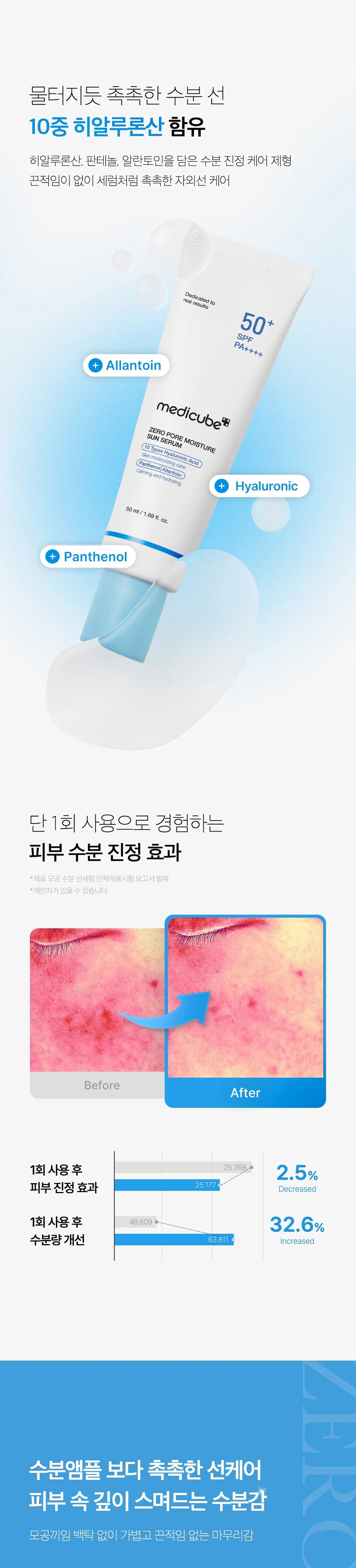 Medicube Zero Pore Moisture Sun Serum — official gallery image 7