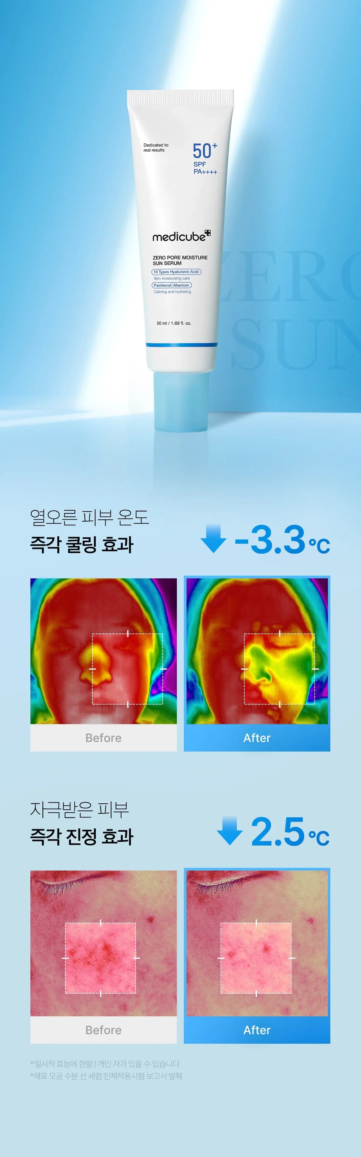 Medicube Zero Pore Moisture Sun Serum — official gallery image 14