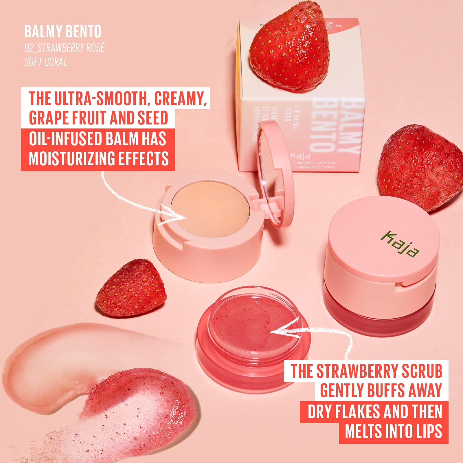 In Your Bag For Daily Use Kaja Balmy Bento Lip Balm & Scrub