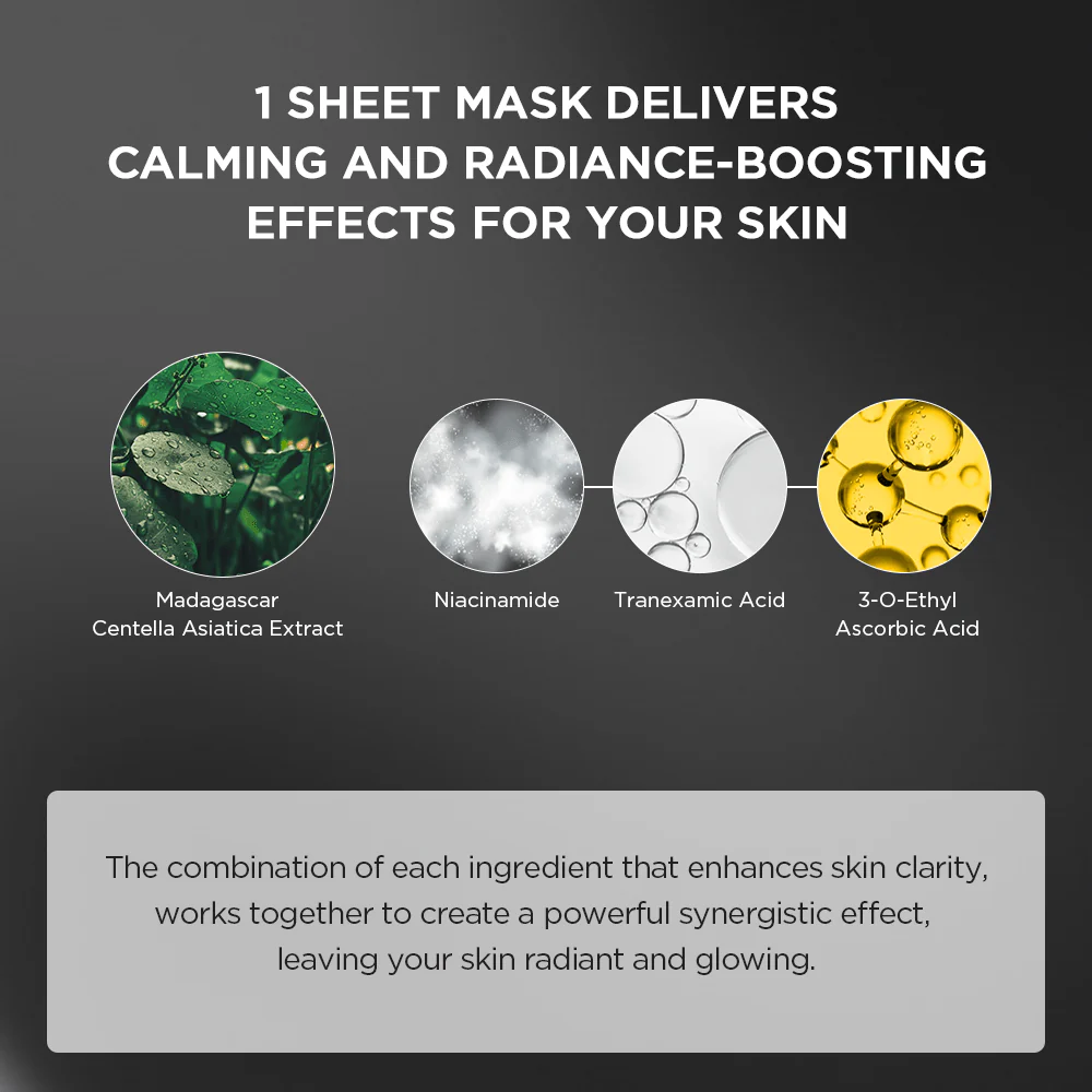 SKIN1004 Madagascar Centella Tone Brightening Glow Mask 1pcs