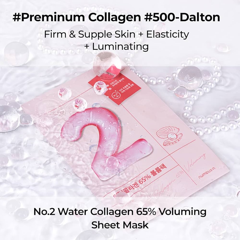 Numbuzin No.2 Water Collagen 65% Voluming Sheet Mask (1ea)