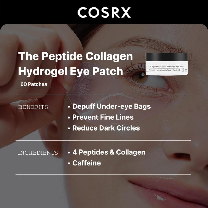 COSRX The Peptide Collagen Hydrogel Eye Patch (60 Patches)