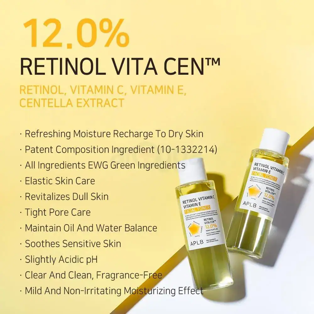 APLB Retinol Vitamin C Vitamin E Facial Toner 160ml