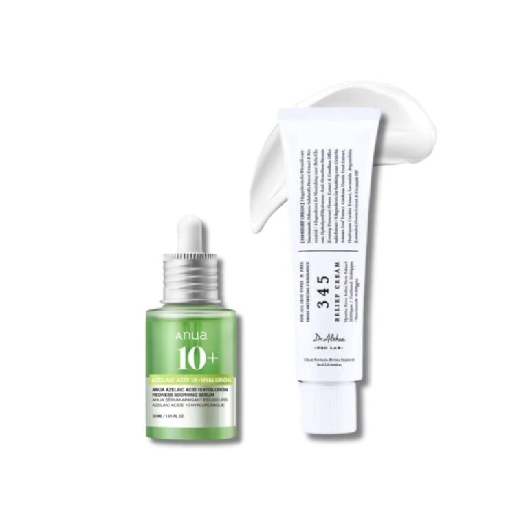 Dr.Althea 345 Relief Cream + ANUA Azelaic Acid 15 Serum Set