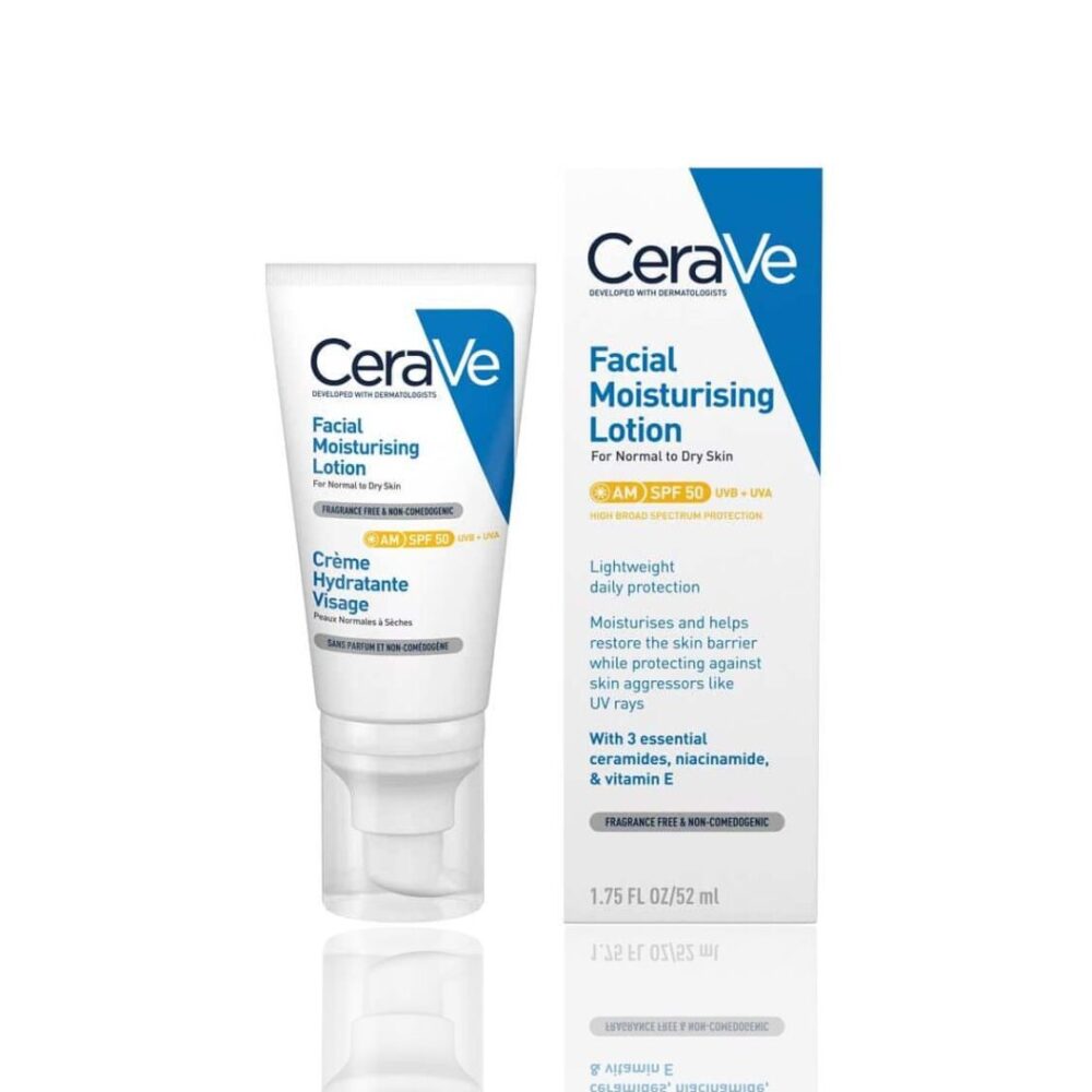 CERAVE AM Facial Moisturizing Lotion with Sunscreen 52ml