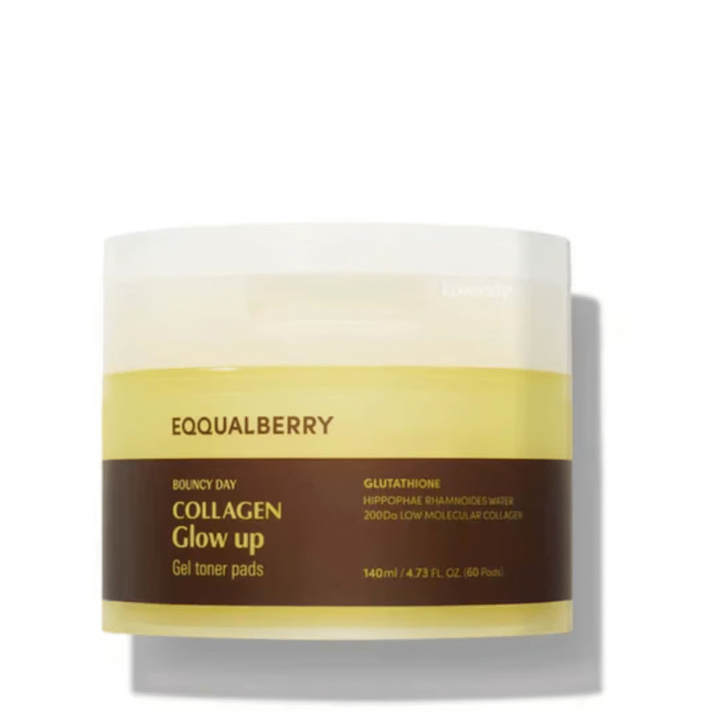 Eqqualberry Collagen Glow Up Gel Toner Pads (60ea)
