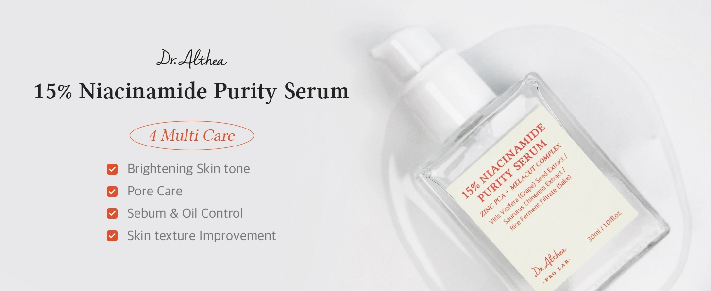 Dr.althea 15% Niacinamide Purity Serum 30Ml Buy Online At K-Beauty Shine Dr.althea 15% Niacinamide Purity Serum 30Ml