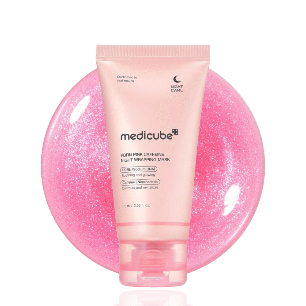 MEDICUBE PDRN Pink Caffeine Overnight Wrapping Mask 75g