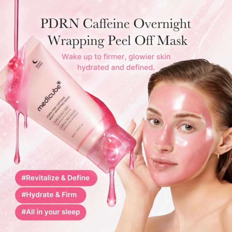 MEDICUBE PDRN Pink Caffeine Overnight Wrapping Mask 75g