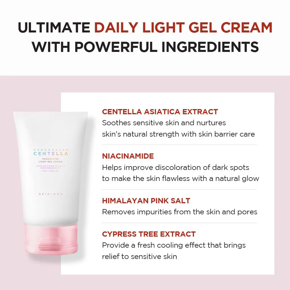 SKIN1004 Madagascar Centella Poremizing Light Gel Cream 75ml