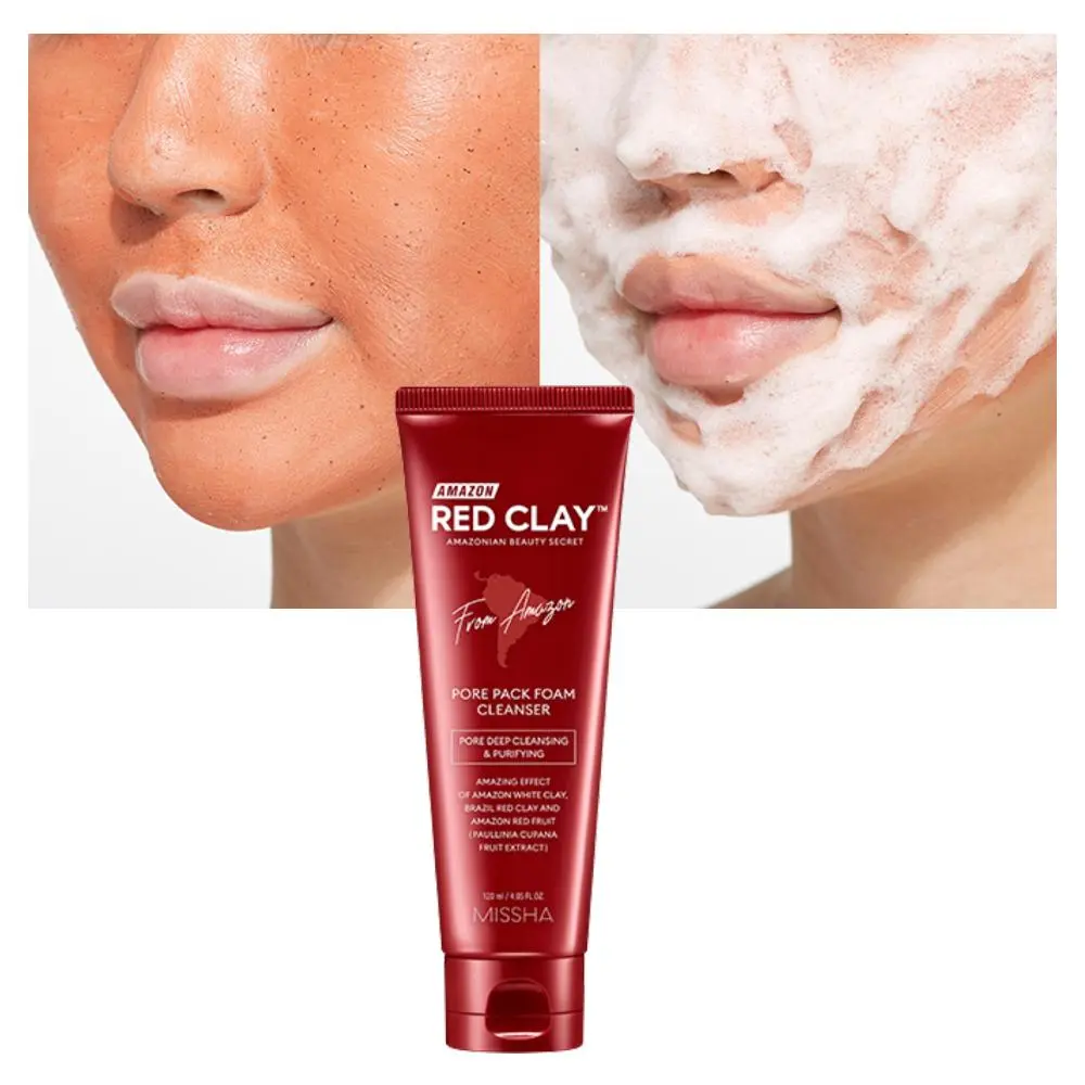 MISSHA Red Clay Pore Pack Foam Cleanser (120 ml)