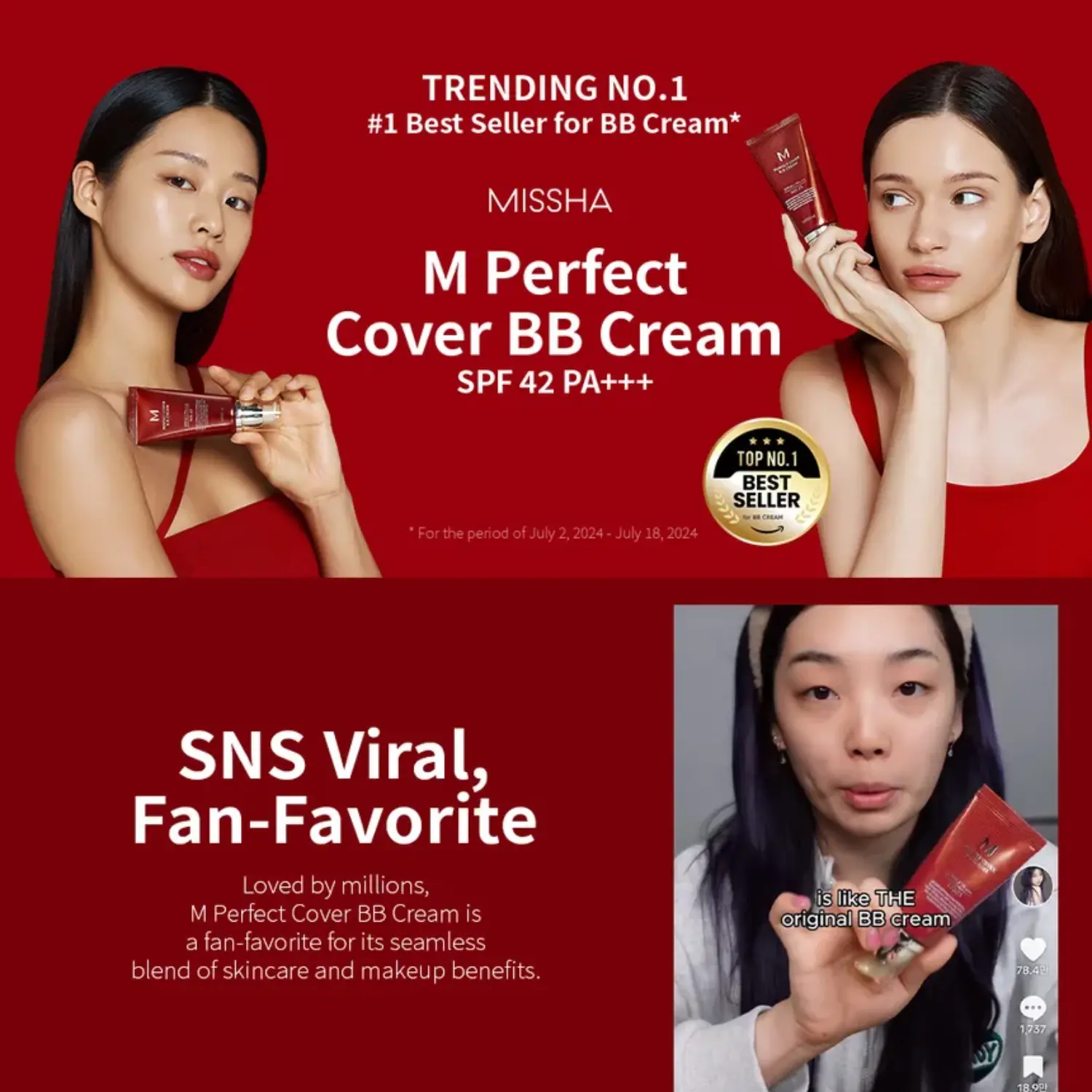 MISSHA M Perfect Cover BB Cream SPF 42 PA+++