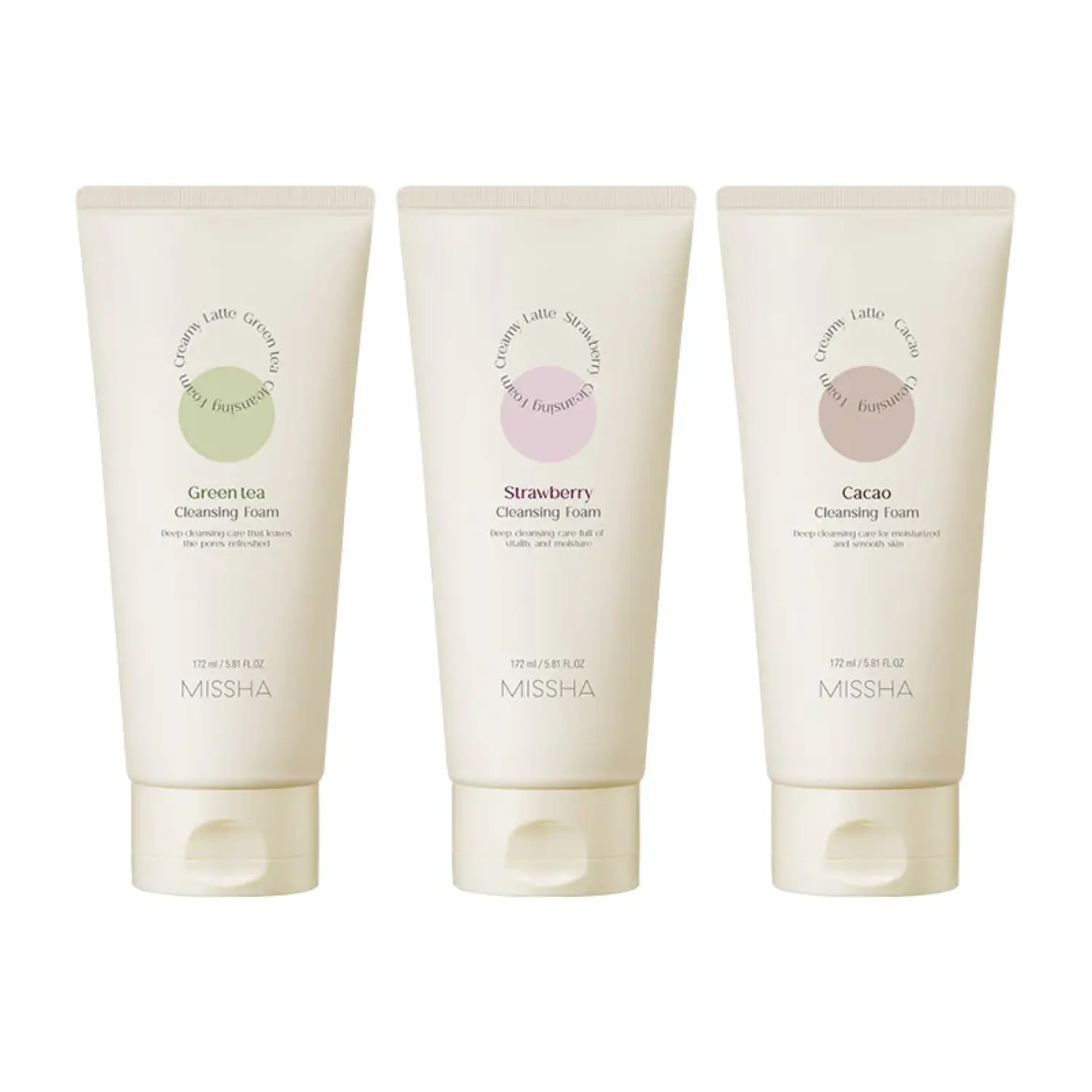 MISSHA Creamy Latte Green Tea Cleansing Foam (172 ml)