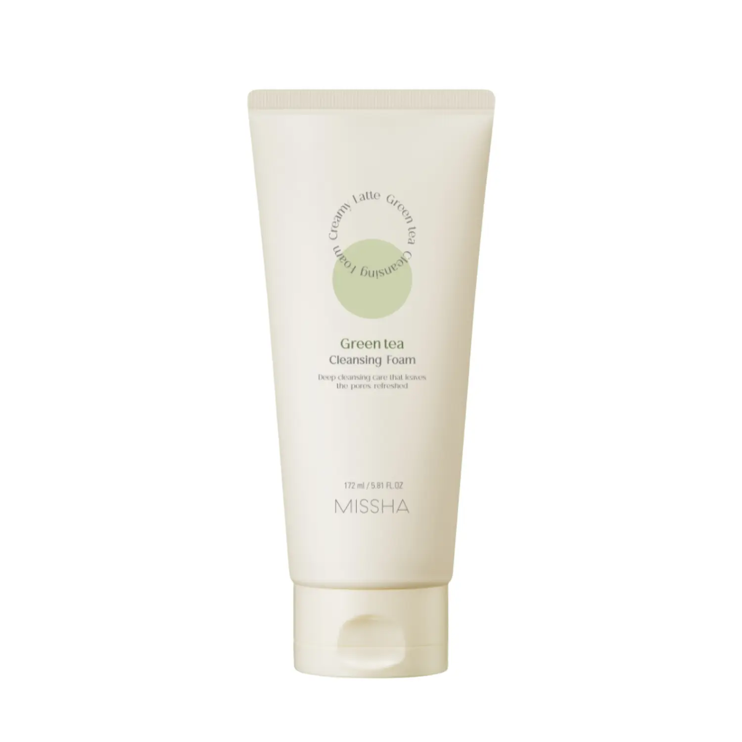 MISSHA Creamy Latte Green Tea Cleansing Foam (172 ml)