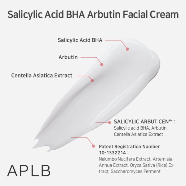 Aplb Salicylic Acid Bha Arbutin Facial Cream 55Ml