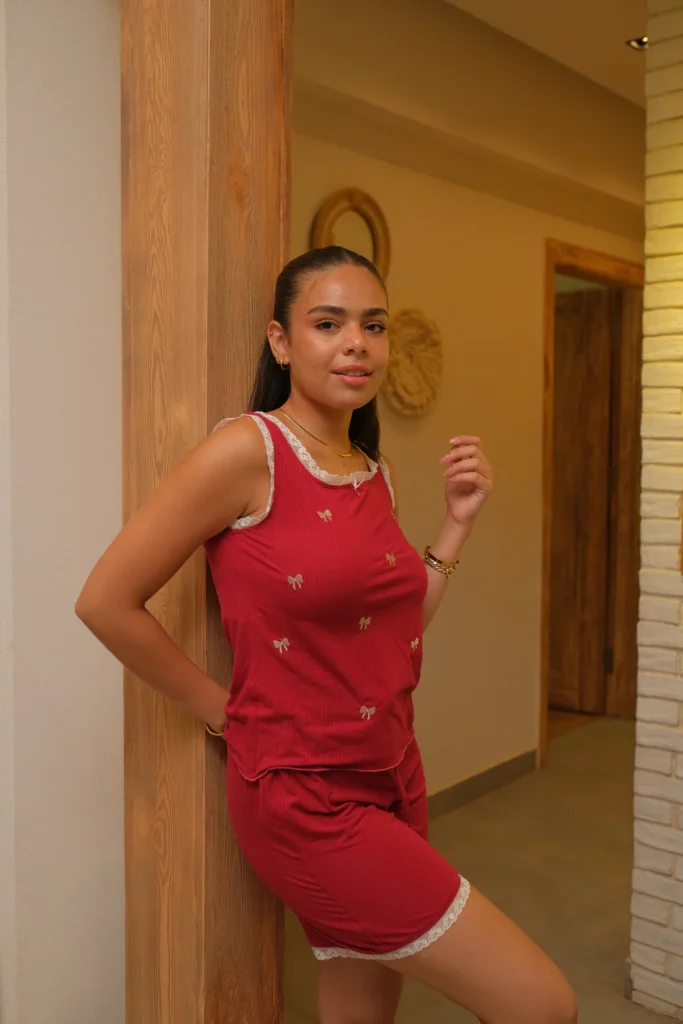 Homewear Buy Online At K-Beauty Shine Bow Me Up Pj In Red