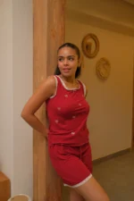Bow Me Up pj in Red
