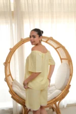 Daisy Haze PJ Set In Butter Yellow