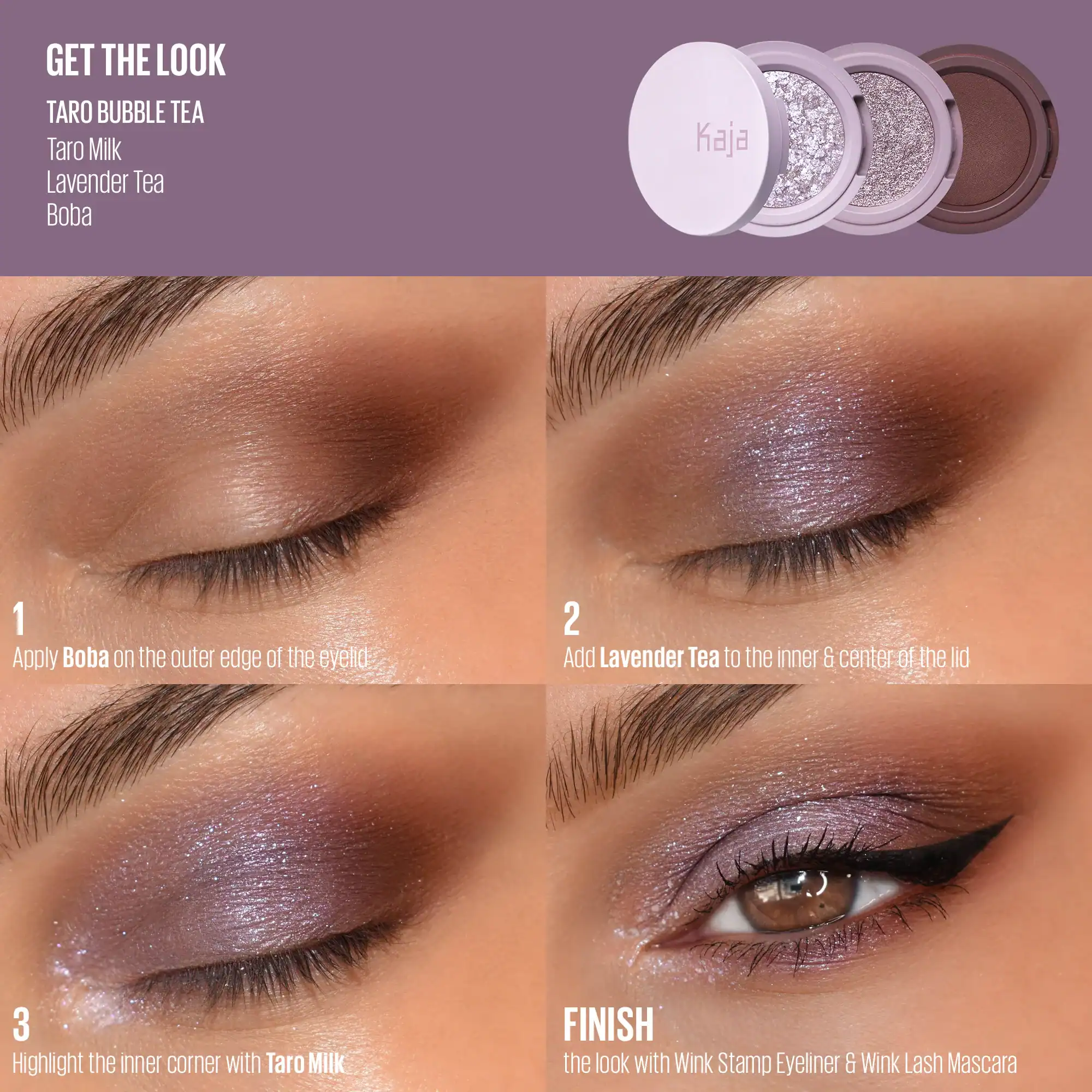 Kaja-Eyeshadow-Beauty-Bento-Taro-Bubble-Tea.webp Kaja Eyeshadow Beauty Bento #21 Taro Bubble Tea - Image 2