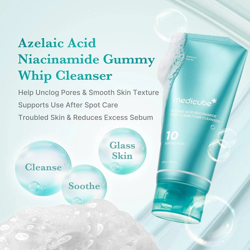 MEDICUBE Azelaic Acid Niacinamide Deep Cleansing Foam 120g