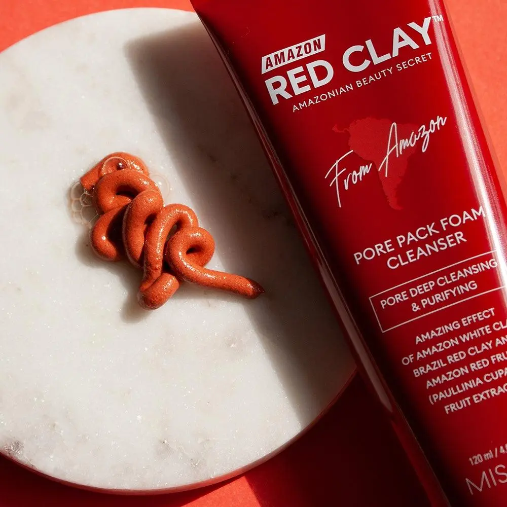 MISSHA Red Clay Pore Pack Foam Cleanser (120 ml)