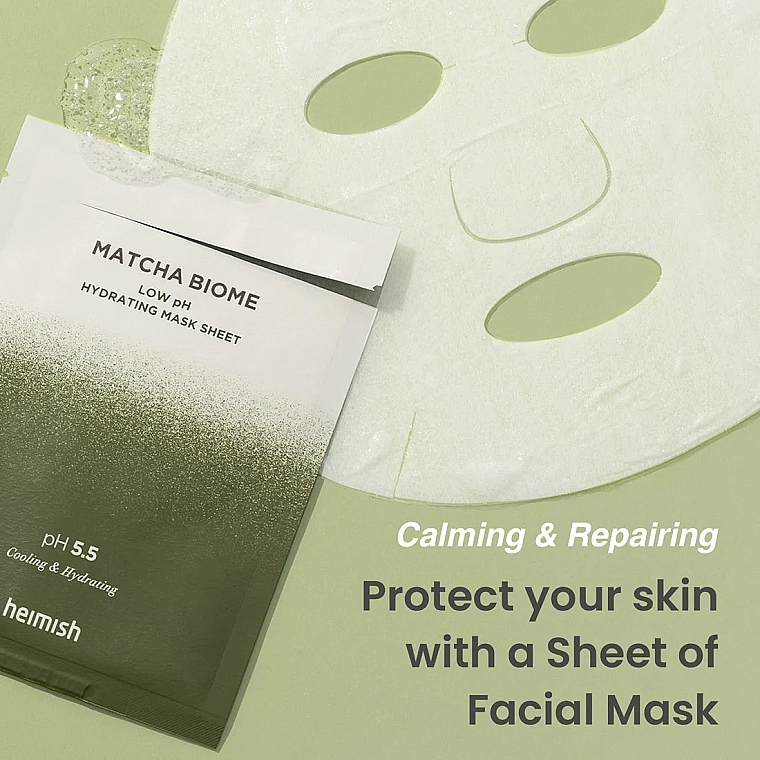 Heimish Matcha Biome Low pH Hydrating Mask Sheet