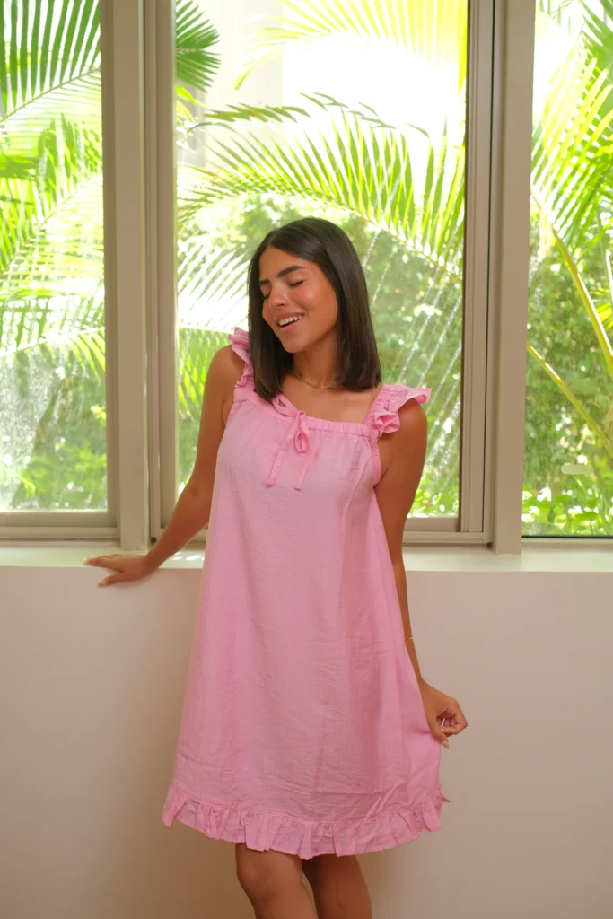 Homewear Buy Online At K-Beauty Shine Soft Girl Code Dress In Pink